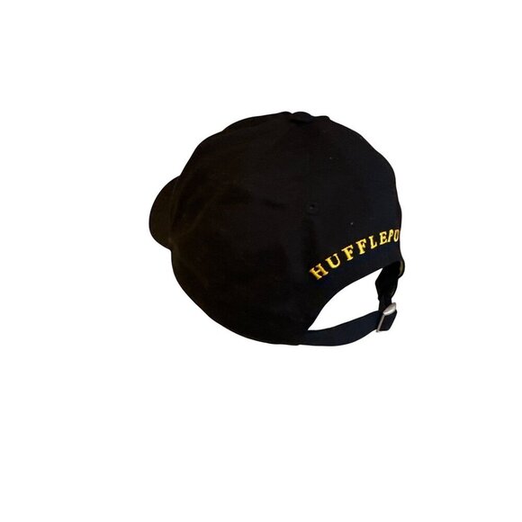 Harry Potter Hufflepuff Adjustable Black Baseball Cap - One Size Fits Most - Picture 2 of 5